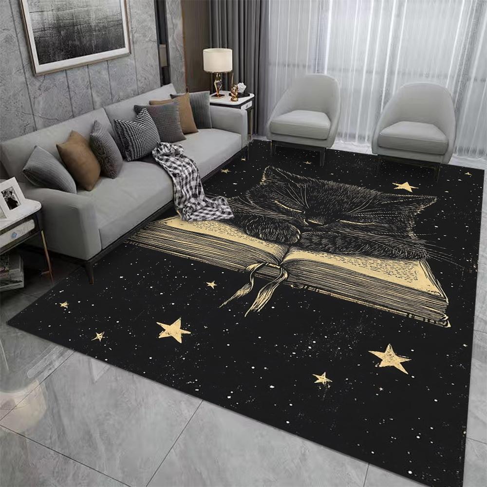 

Disney Black S-titch Rugs Living Room Bedroom Dining Kitchen Office Bathroom Non-Slip Large Carpet Outdoor Rug Home Decor 40X60CM