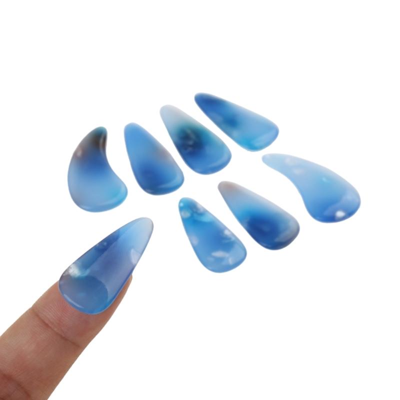 8Pcs/set Guzheng Thumb Protector Guitar Picks Banjo Picks Thumb Cover Finger Picks Guzheng Plectrum Instruments Parts