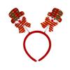 Christmas Hairband for Adults Kids Festive Hair Accessory Santa Claus Snowman Hairband for All Ages Xmas Parties Dress-up