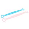 26.77in Silicone Back Scrubber Straps Double Sided Food Grade Safe Silicone Body Scrubber Belts with Anti Slip Handle