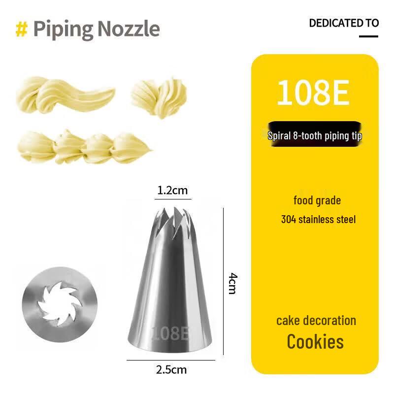 Star Decorating Nozzle Baking Tool Set
