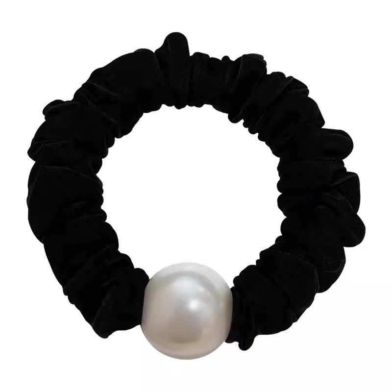 

1 шт. Простой темперамент Однотонный Жемчужная резинка для волос Жемчужная резинка для женщин Новый Кольцо для волос в виде толстой кишки Аксессуары для волос