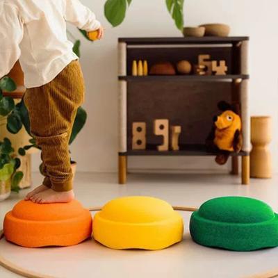Stepping Stones Mousse pour enfants Les blocs d'équilibre favorisent la coordination des parcours d'obstacles d'équilibre Jeu sensoriel Jouet d'extérieur pour les tout-petits