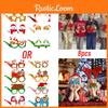 Funny Christmas Party Accessories Santa Claus And Snowman Glasses