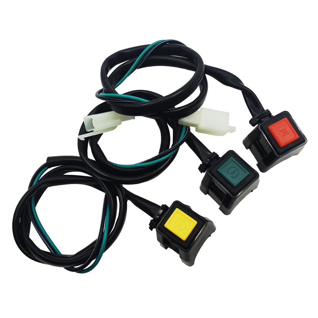 Motorcycle Square Button Switch ON/OFF Engine Starter Kill Handlebar Ignition For KTM YAMAHA HONDA Motorbike Universal