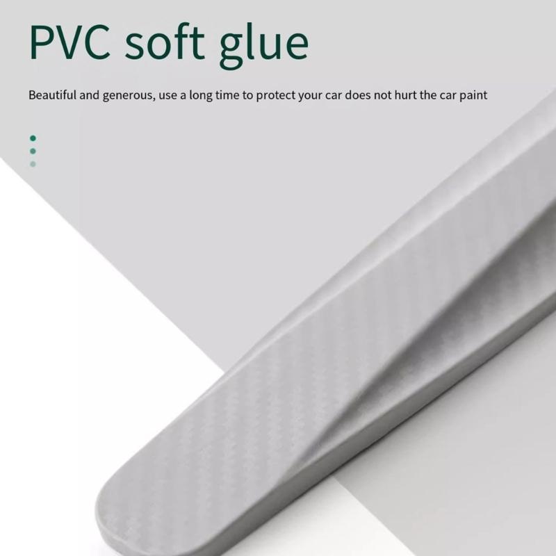 4pcs Car Bumper Guard Strips PVC Universal Car Protector Flexible Guard for Enhances Protections On Car Front & Rear