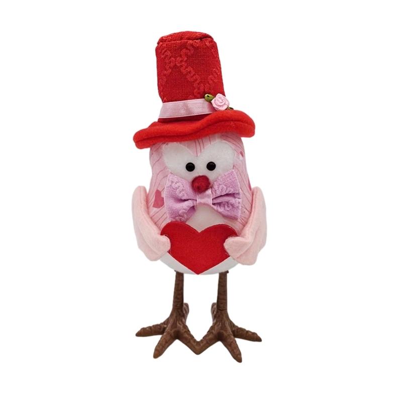 

Valentines Day Decorations Bird Ornament Figures Tiered Tray for Party Table Home Mantel Decorations