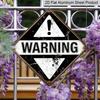 2D Flat, 1pc, Warning Sign Theme, Decorative Gift for Industrial Decor Lovers, Vintage Metal Sign, Suitable for Garage, Factory, Warehouse, Workshop
