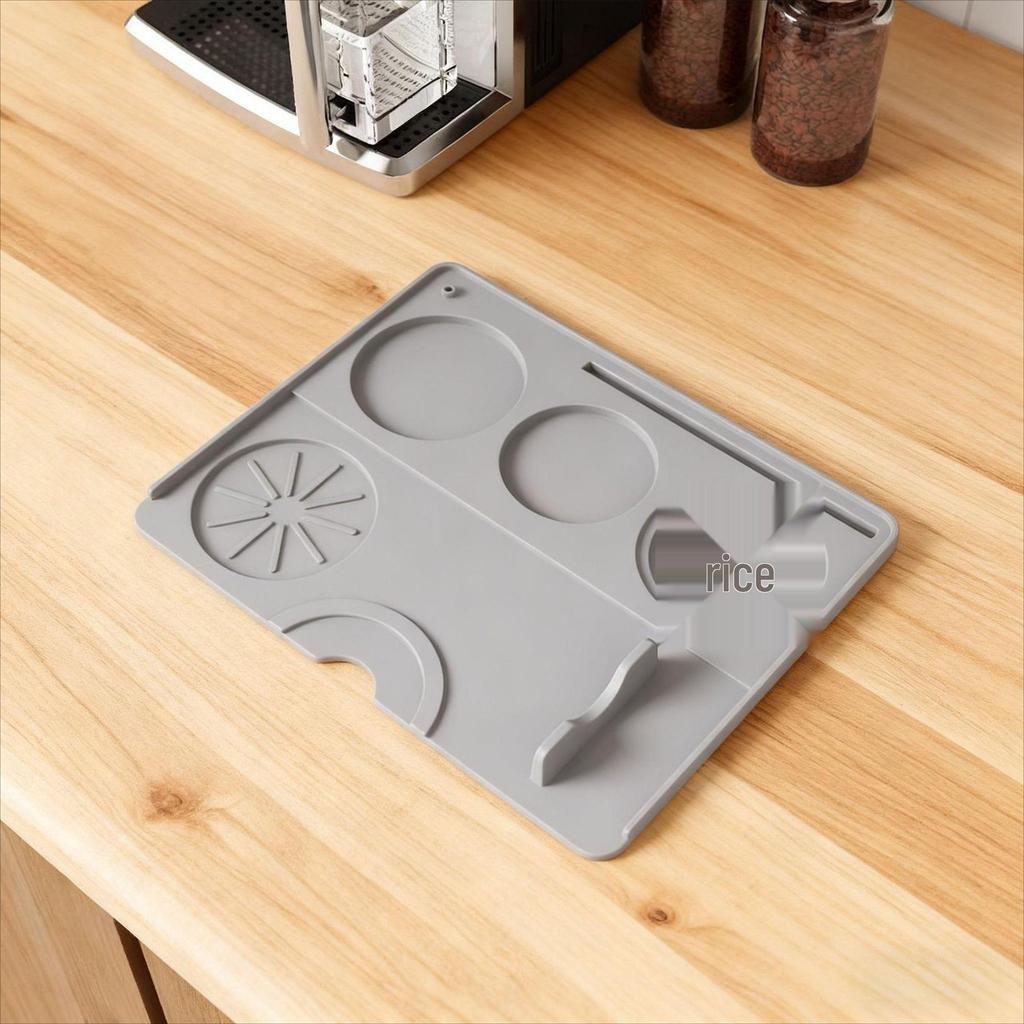 Silicone Coffee Machine Draining and Drying Mat - Multipurpose Kitchen Counter Mat