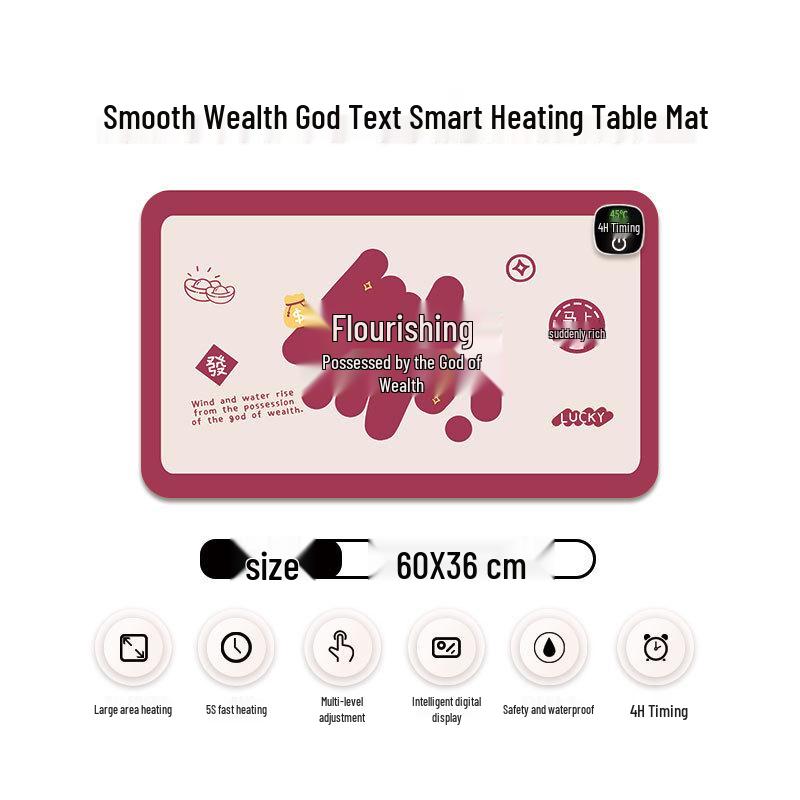 Ekstra Büyük Isıtmalı Mouse Pad & Masa Matı - Sıcak Ofis Masaüstü El Isıtıcısı