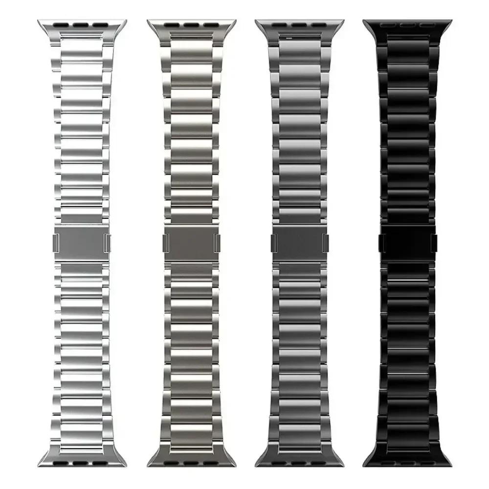 Luxusní titanový řemínek pro Apple Watch Ultra řady 9 8 7 3 4 5 6 se Magnetický náramek pro iwatch ultra 2 49mm 45mm 42 44mm