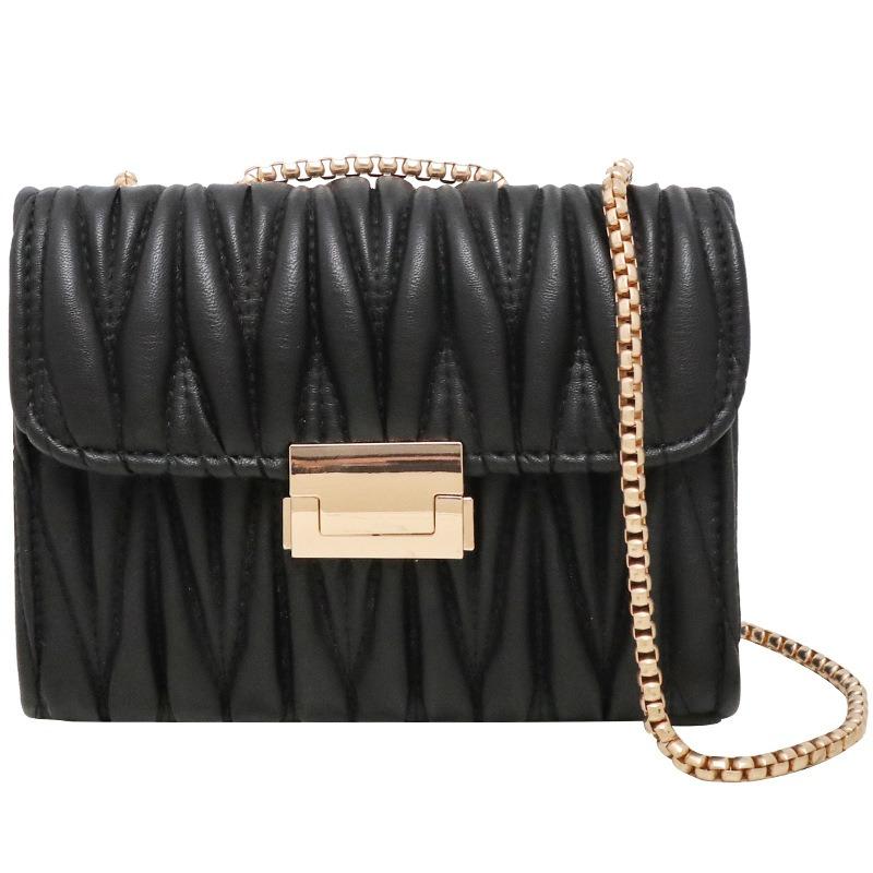 Small Bag Women's Bag New Urban Simple Chain Small Square Bag Fashionable Shoulder Messenger Bag One Piece Generation