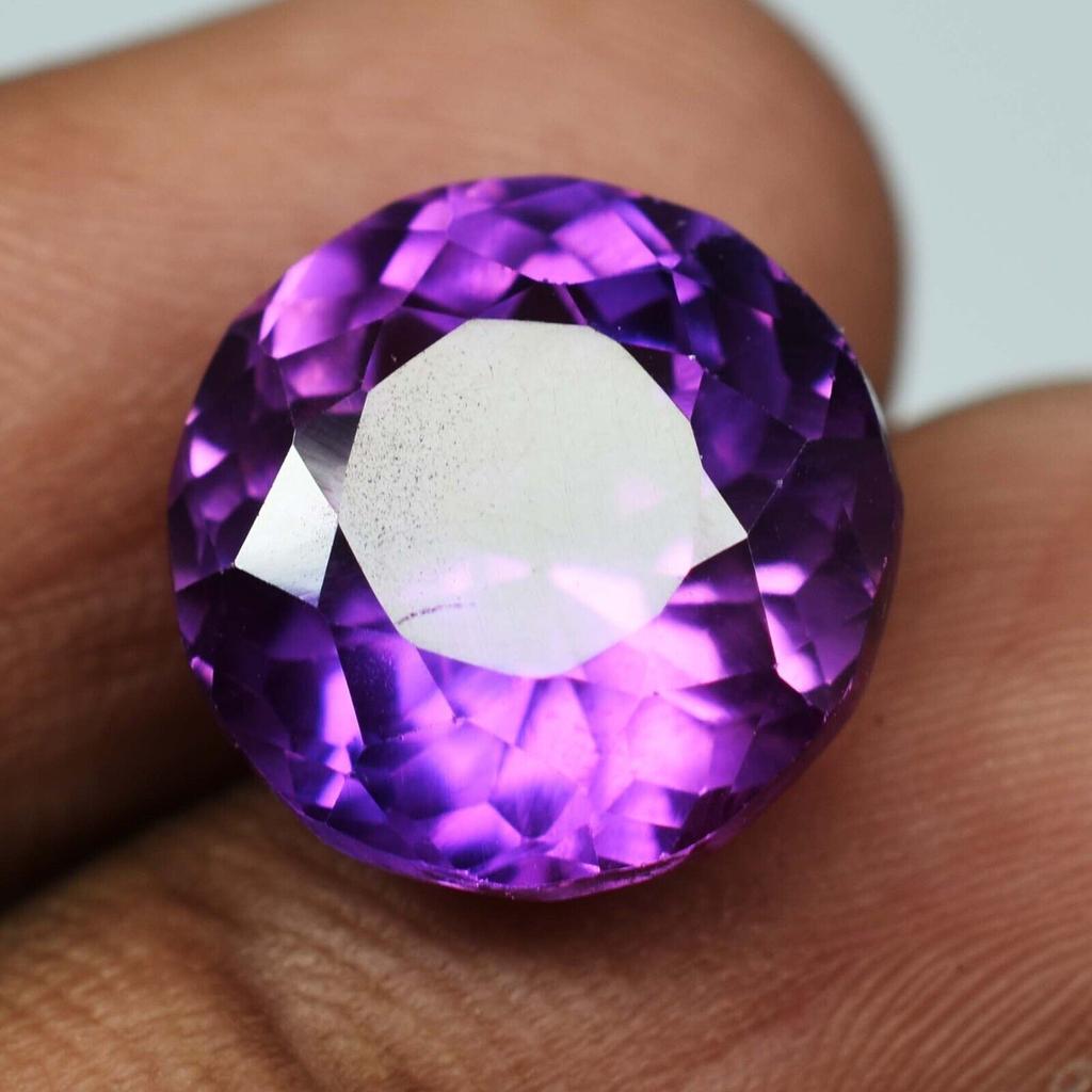 Natural Purple Tanzanite Loose Gemstone Round Cut 7.10 ct Earing Size for Jewelry Making and Crafts