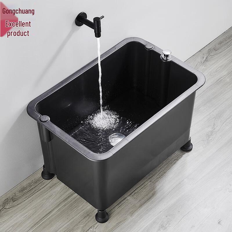 Stainless Steel Mobile High-Leg Mop Sink