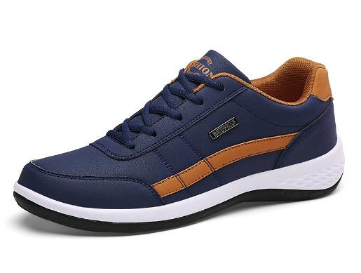 Fashion Men Sneakers Anti Slip Comfort Odor Proof Sports Shoes Men Breathable Leisure Leather Sneakers Run Tennis Shoes Tenis Masculino