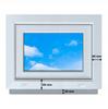 Ventana Blanca PVC Oscilobatiente 60X50 Nueva 600X500, Oscilante Desde Arriba Doble Acristalamiento