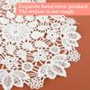 6 Pcs Doilies for Tables 6 Inch Crochet Handmade Lace Coasters Round Laces Placemat Rustic Table Doilies Decors for Kitchen Dining Room Party