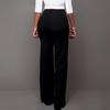 Trousers Loose Slim-fit Solid Color Women Wide Leg Pants for Casual