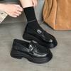 Platform loafers women's 2025 new breathable British style small man versatile light fashion trend casual shoes