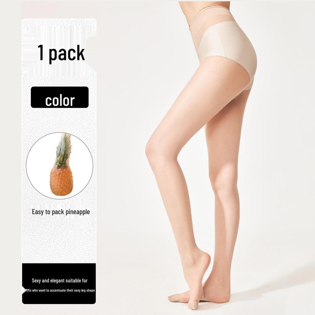 Women's Black Ultra-Thin Pantyhose: Skin-Feel, Anti-Snag, Sexy High-End Tights for Spring, Autumn, and Winter.