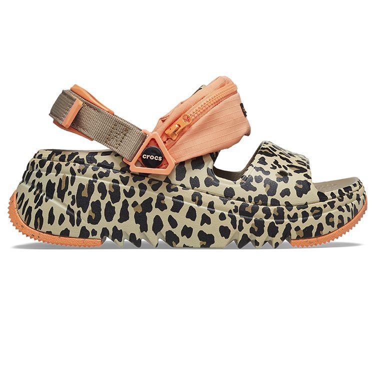 Crocs Hiker Xscape EVA Printed Lightweight Non-Slip Sport Sandals Women Sandals Orange Brown 208611-2BY