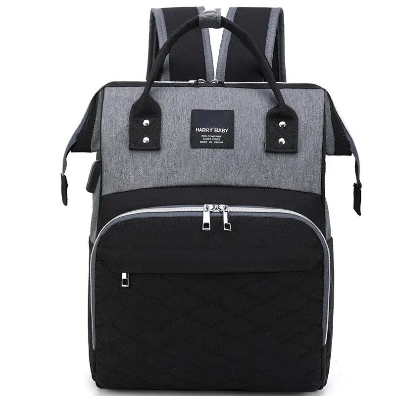 Mommy Diaper Bags Baby Stroller Hanging Bag Mother Large Capacity Nappy Backpacks With Changing Mat Convenient Baby Nursing Bags