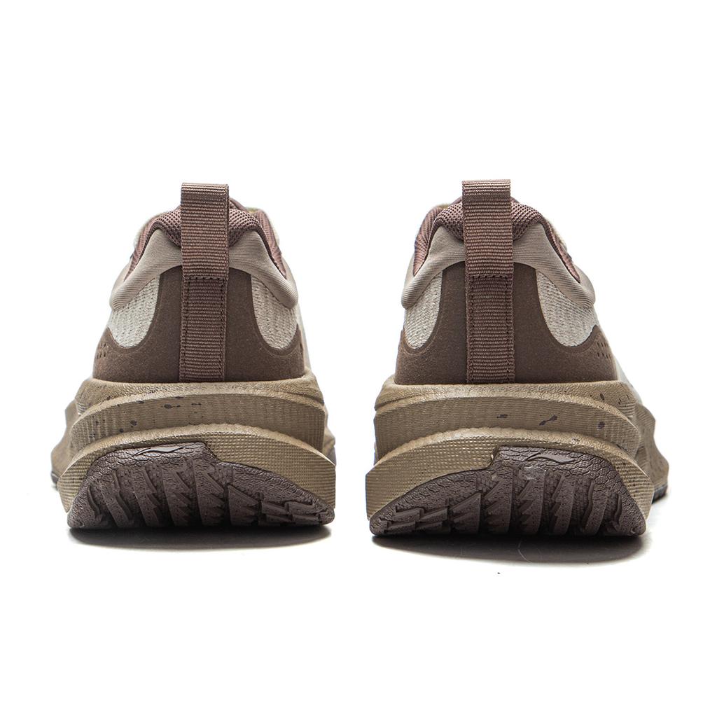 Li Ning Cushioning Slip Resistant Abrasion Resistant Breathable Rebound Low top Running Shoes Men's Dusty Gray ARSV095-2