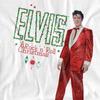 Elvis Presley Unisex Adult Holiday Lights T-Shirt