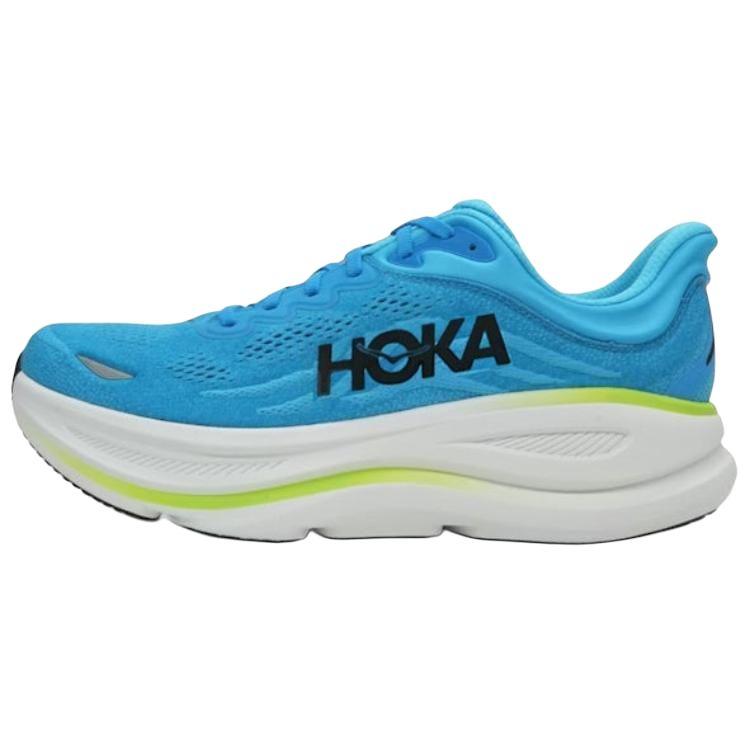 Hoka One One Bondi 9 Удобные Классические Беговые Кроссовки Мужские Синие 1162011-SLHK 40