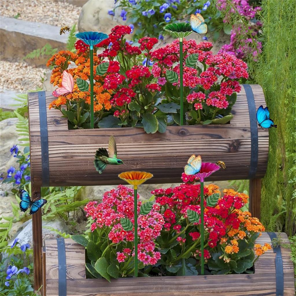 Bee Watering Station, New Bee Water Feeder For Garden In Flower Shape, Metal Butterfly Bath Drinking Bowl For Outdoor Garden Yard Decor