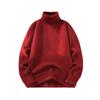 Autumn Men Turtleneck Sweater Winter Men Fleece Pullovers Rollneck Knitted Sweater Men Lazy Style Knitted Jumper Slim Fit Casual Sweater