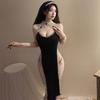 Erotic Lingerie Pure Lust Sexy Cosplay Free Nun High Slit Lace Dress Set