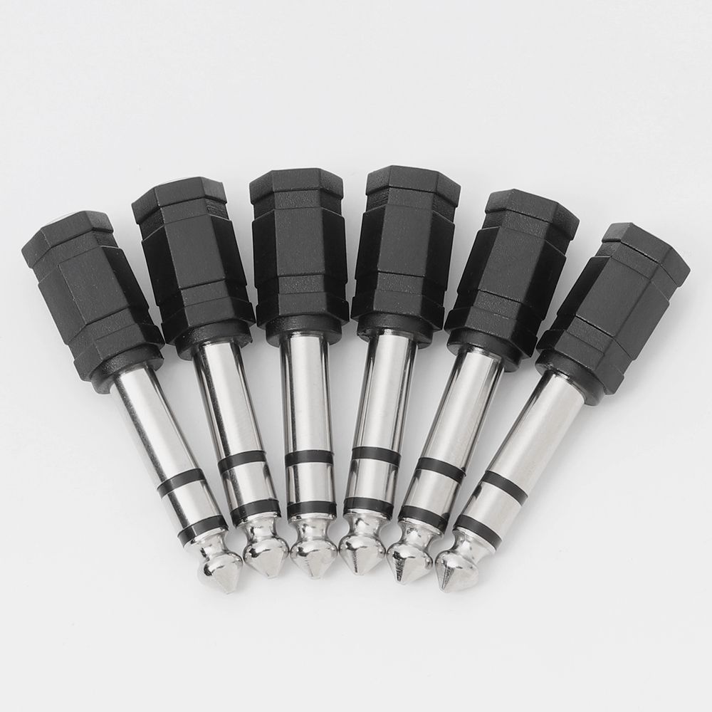 to 6.35mm New Stereo Converter Headphone Plug Microphone Jack Earphone Cable Adapter Male To Female