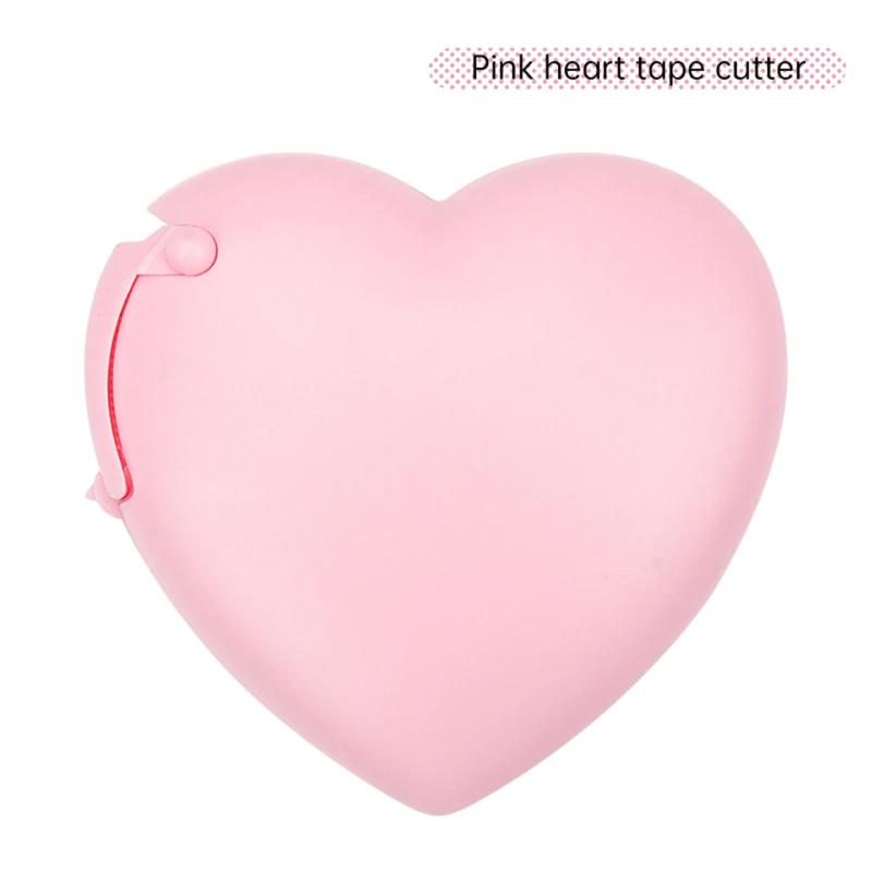 Creative Love Tape Cutter Korean Stationery Tape Holder Invisible Portable Seat Students Learn Without Hurting Their Hands