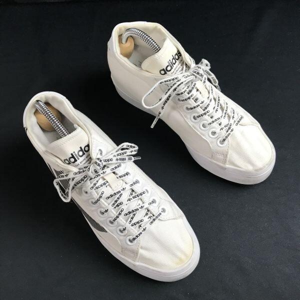 adidas originals COURTVANTAGE HEEL TREFOIL Sneakers Women's 24.0 White(USED)