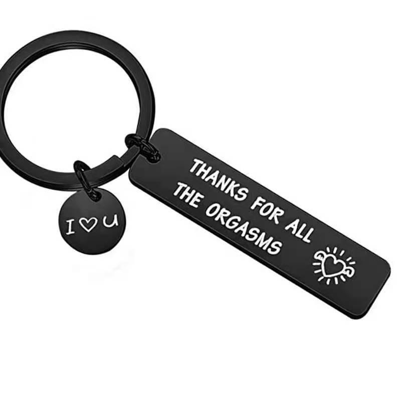 Steel Versatile Stainless Keychain Thanks For All The Orgasms Excellent Gift For Holidays Festivals And