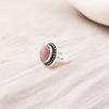 Black Rhodonite Gemstone 925 Stamped Silver Jewelry Handmade Ring New Year Gift RR-62-33
