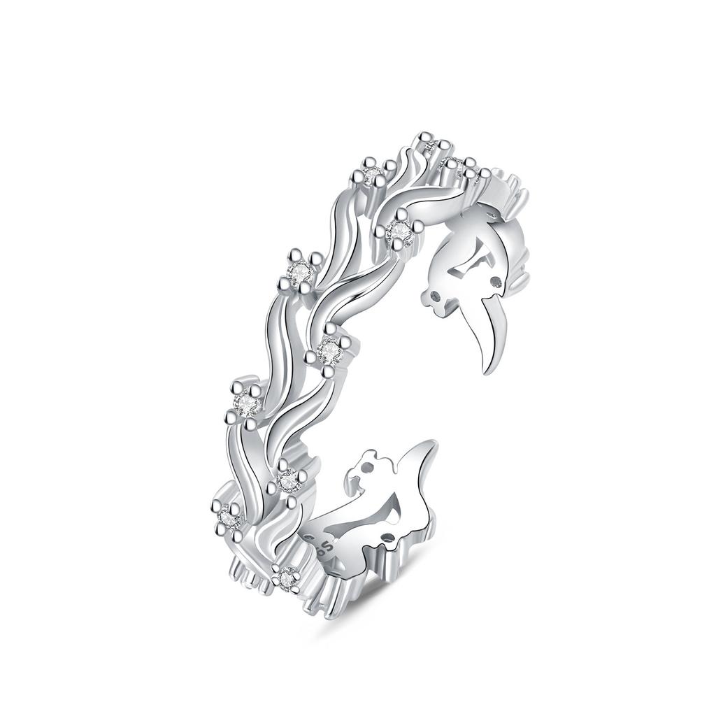 copper 30 Styles Beautiful Flowers Opening Rings Ideal For Women Adjustable Finger Ring Personality Jewellery Party Gifts