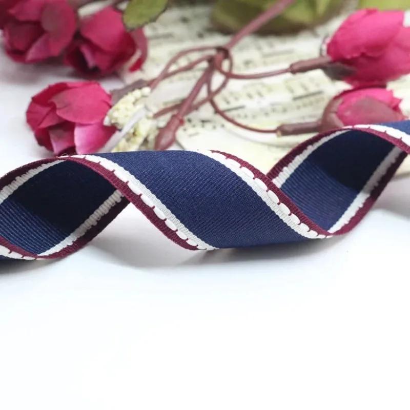 1'' (25mm) 1meter Jump Line Grosgrain Satin Ribbon DIY Handmade Arts Decorative Crafts Hair Bow Sewing Clothing Accessories