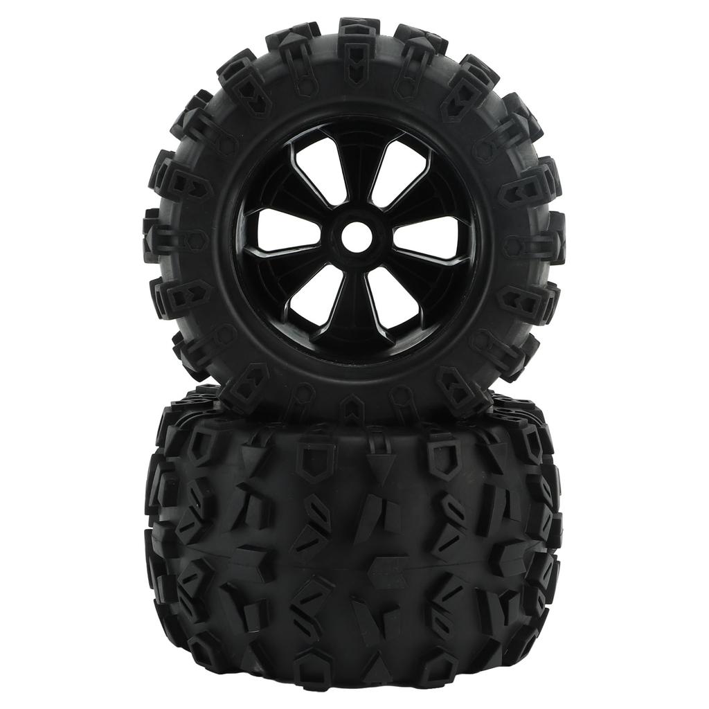 2Pcs RC Car Rubber Tire Replacement Strong Grip 170mm Diameter RC Rubber Tires for ZD Racing 08427 1 8 RC Car