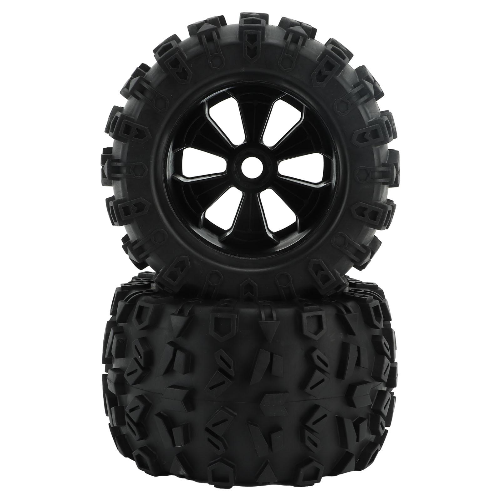 

2Pcs RC Car Rubber Tire Replacement Strong Grip 170mm Diameter RC Rubber Tires for ZD Racing 08427 1 8 RC Car