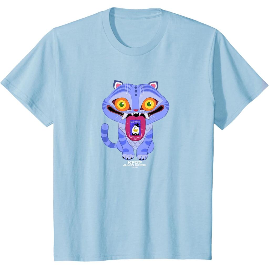 Boys Girls Round Neck Casual Printed Short-sleeved T-shirt Top