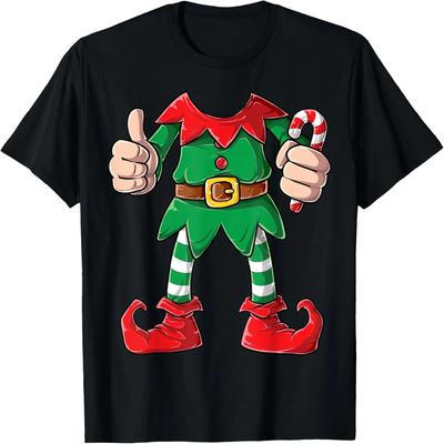 Elf Costume Christmas Elves Boys Girls Funny Xmas Holiday T-Shirt