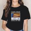 Tengo Ese Perro Dentro de Mí Camiseta con Estampado de Meme Gracioso Ropa Talla Grande para Mujer Regalo para Amigos Creatividad Camisetas Populares Camisetas Oversize