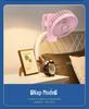 Portable Rechargeable Silent Clip Fan for Bedside, Stroller, or Desk - High Wind Power
