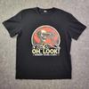 Oh' Schau Mal, Niemand Gibt Schei* drauf T-Shirt Herren Gr. L Schwarzes Skelett Grafik Gen X T-Shirt
