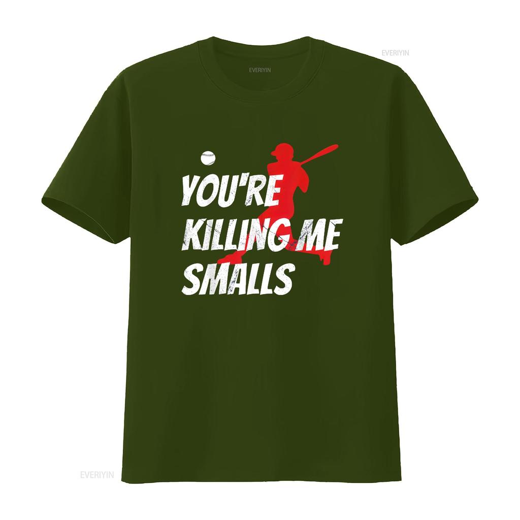 Baseball T Shirt You re Killin Me Smalls Funny Kids Youth Boy vintage Washed Casual Stylish homme Slightly Versatile Unisex