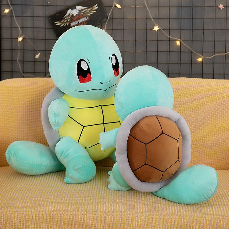 Squirtle Plush Toy Doll Pokémon Turtle Ragdoll Doll Throw Pillow Birthday Gift for Kids