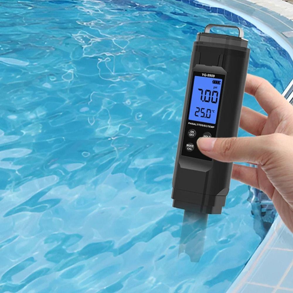 5-in-1 Household Water Test Pen Multifunction PH Tester Digital PH Meter  Disease Control Centers