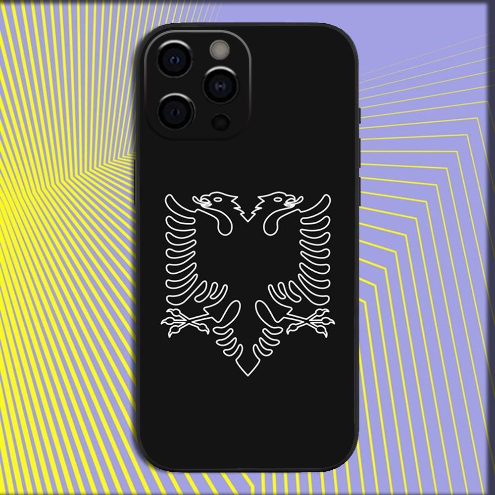 Funny Albania Albanians Flag Phone Case For iPhone 17 16 15 14 13 12 11 Pro Max Mini SE 7 8 Plus 17E Air Shockproof Soft Cover